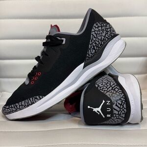 Jordan Zoom Tenacity 88 Black Cement Elephant Print Size 10 Preowned Clean